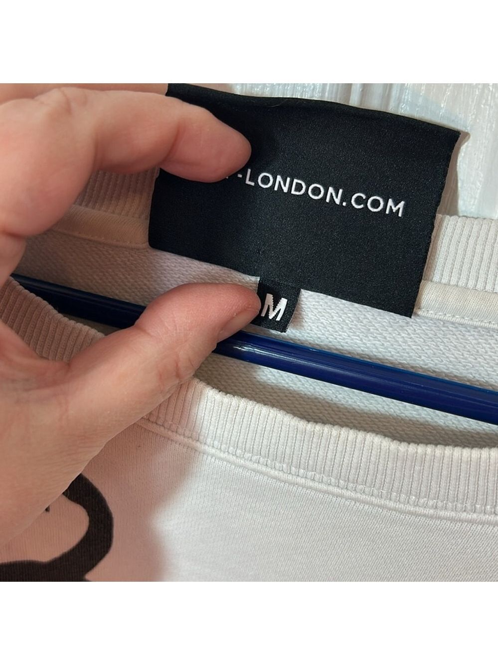 White BOY London Sweatshirt size M drip logo graffiti - Picture 4 of 11